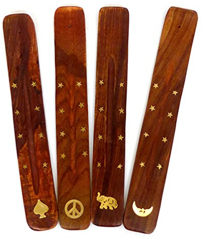 Irge Porta Incenso Legno Oro