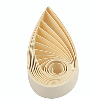 Quilling Remsor 5 mm papper kvilling set enfärgad stjärna origami papper gör-det-själv hantverk enfärgat quilling papper filigé remsor (elfenben)