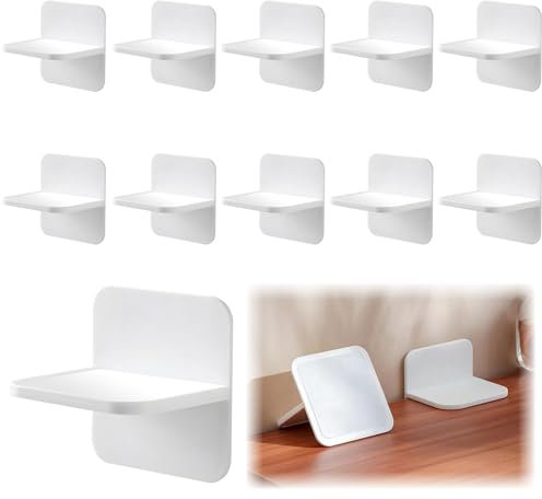 Lonimia 10 Stück Möbel Kippsicherung, Möbel Kippsicherung Kindersicherung Anti Kipp Halter, Kindersicherung Anti Kipp Halter, MMöbel kippsicherung ohne bohren (Weiß）
