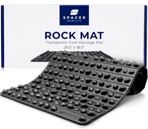 Spacer Mobility Rock Mat XL Therapeutic Foot Massage Mat Helps Stimulate Nerve Endings, & Improve Proprioception.