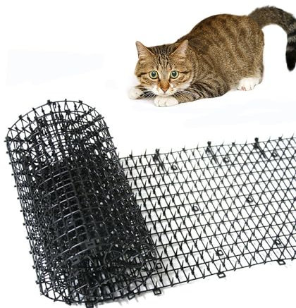 Cat Scat Mat with Spikes,Ompinda PP Plastic Anti Cat Prickle Strips Network Digging Stopper Deterrent Mat Keep Cats Away from Sofa,Furniture,Garden Plant,Fence, Roof (30 * 200cm)