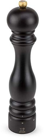 PEUGEOT - Paris u'Select 27 cm Salt Mill - 6 Predefined Grind Settings - Powdered Salt Innovation, Zirlion Mechanism - PEFC-Certified Wood - Made in France - Chocolate Finish