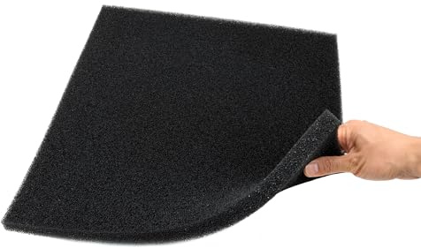 CKDFK Aquarium Filter Bio Sponge Pad, Foam Sponges Filter Media, Cut fit it Filter Accessories for Fish Tanks and Ponds (18x18x0.8 (35PPI) 1 Pack)