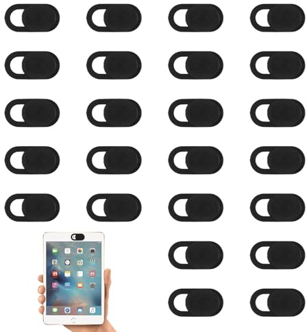 Lytonix 24 Pezzi Webcam Cover, Copri Webcam Slider del Telefono Cellulare, Copertura Webcam del Computer Portatile, Ultra Sottile Camera Cover per Computer Portatili, Smartphone e Personal Computer