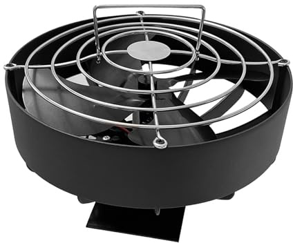 Ventilador de aluminio resistente para hornos de calor Flabellum, accesorio portátil para mejorar la calefacción en camping y pesca de invierno, calentadores de camping al aire libre