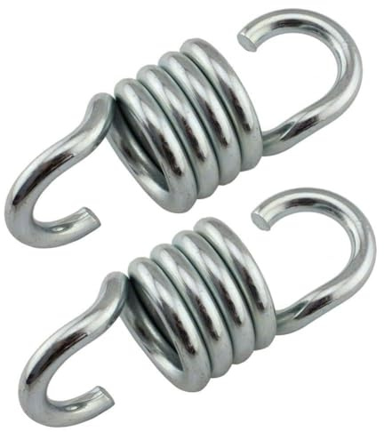 FACAIIO Lot de 2 ou 4 cintres à ressort oscillant en acier de 7 mm pour chaise de porche, hamac, sac de frappe – Suspension robuste en acier à ressort avec absorption des chocs