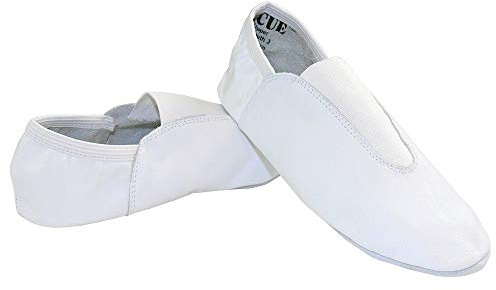 Danzcue Adult White Leather Gymnastic Shoes 4 M US