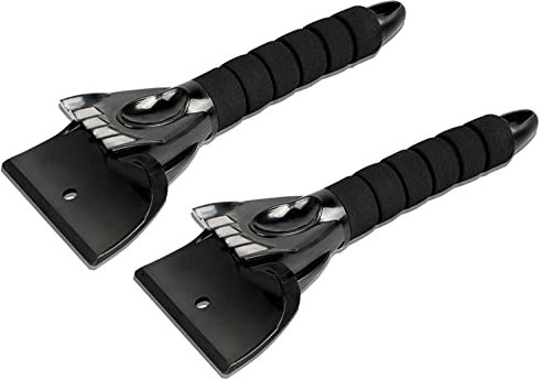 omitium Grattoir à Glace Professionnel pour Voiture - Longue durée de Vie - pour Pare-Brise, Gel et Glace - pour Pare-Brise Avant, vitres arrière et fenêtres latérales (2)