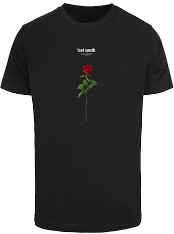 Lost Youth Rose Tee Black S