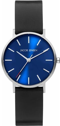 Jacob Jensen Damen-Armbanduhr Quarz Schwarz/Blau 171