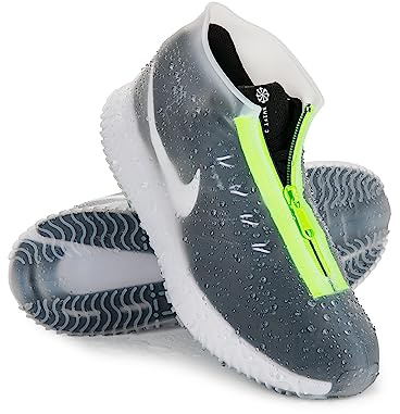 Zbksywa surchaussures imperméables pour la pluie en silicone avec fermeture éclair, galoches antidérapantes pour hommes et femmes