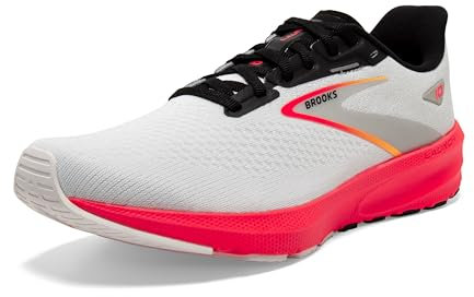 Brooks Herren Launch 10 Sneaker, Blue Black Fiery Coral, 44 EU