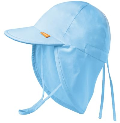 FURTALK Cappello da Sole per Bambini UPF 50+ Protezione UV per Ragazze e Ragazzi Cappello Estivo da Spiaggia con mentoniera Regolabile e Alette per Il Collo