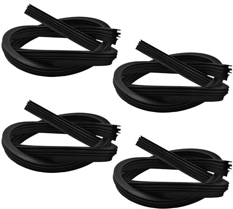 4PCS Recambio Goma Limpiaparabrisas para Coche – Repuesto Escobilla/Hoja Limpiaparabrisas Universal – Escobillas De Goma para Limpia parabrisas – 80cm/30