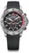 WENGER Herren Armbanduhr Seaforce Chronograph Ø 43 mm, Swiss Made, Analog Quarz, Wasserdicht bis 200 m, Silikon-Armband, Schwarz, 01.0643.122