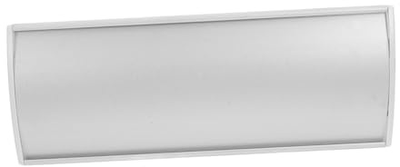 SHOWERORO Plaque Signalétique en Aluminium en Alliage D'aluminium Argenté Plaque Personnalisable Simple et Rustique, pour Signaler Bureaux ou Cafés