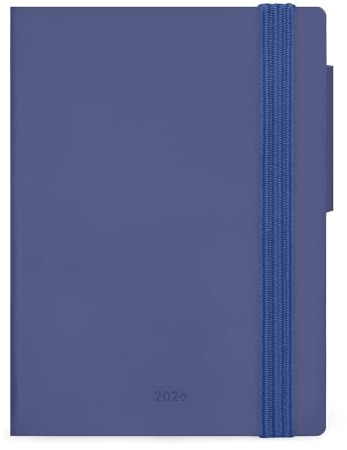 Legami - Mini veckoplanerare 2026, Future Dusk, 12 månader, adressbok ingår, elastisk stängning, dagbok från januari 2026 till december 2026, av FSC-certifierat papper, 8 x 10 cm