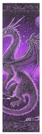 voucong Mysterious Purple Dragon Griptape für Skateboards, wasserdicht, 84 x 22,9 cm, Pegatina Para, Scooter