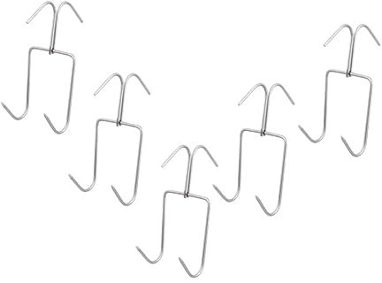 ABOOFAN 5 pièces Crochets à Viande Acier Inoxydable Ensemble de Crochets pour Barbecue et Volaille et Résistants pour Bouchers et Chefs