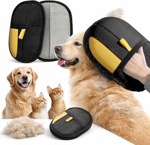 Guanto Antipeli Emporio Animale – Guanto Spazzola per Cani e Gatti, Rimozione Peli Morti, Massaggio Delicato, Riutilizzabile e Lavabile (1pcs)