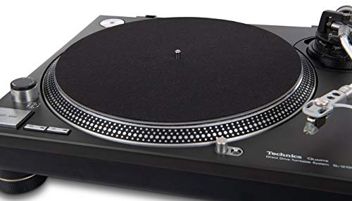 Acc-Sees Pro Vinyl Slipmats – 2-pack – lämplig för alla 30 cm skivspelare – antistatisk – tar bort damm från skivor – förbättrar ljudkvaliteten