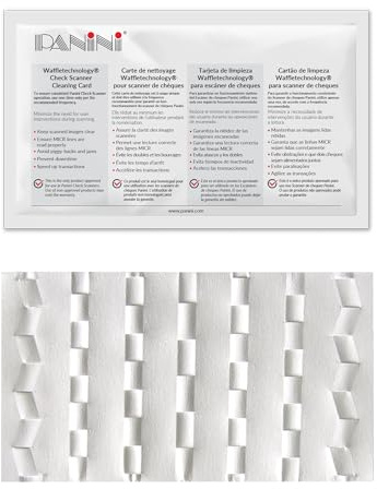 Panini Check Scanner Cleaning Cards (15)