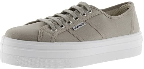 victoria Sneaker Barcelona Tela & Plateau 109200 per Donna Beige 41