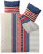 CelinaTex Style Bettwäsche 200 x 200 cm 3teilig Mikrofaser Fleece Bettbezug America Streifen Sterne rot blau beige