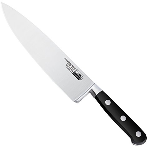 Cooks Standard 8-Inch/20cm Stainless Steel Chef's Kitchen Knife, Multi Purpose 8-Inch, 8, Black