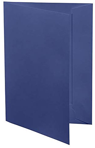 Artoz Lot de 36 chemises de présentation pour format A4 – Bleu foncé – Carton nervuré – 220 g/m² – 220 x 310 mm – Dossier de candidature de qualité supérieure