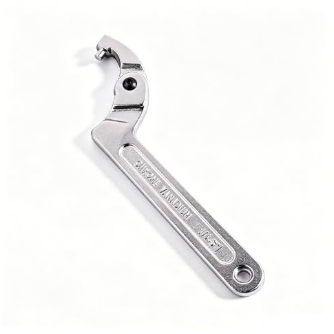 Eowpower Chrome Vanadium Adjustable C Spanner Hook Wrench Tool Round Head 32-76 mm