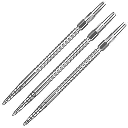 Target Darts Swiss Point DS Dart Points (3 Pack Set of Tips) 26mm, Silver – Change Dart Swiss Point, Professional Darts Accessories, SP Dart Tip Removal