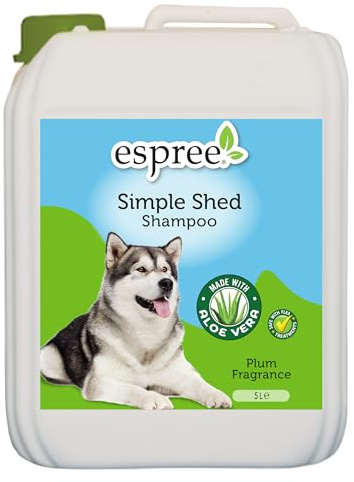 Espree Simple Shed Schampo för hundar, minskar fällning - Doft av plommon 5000ml