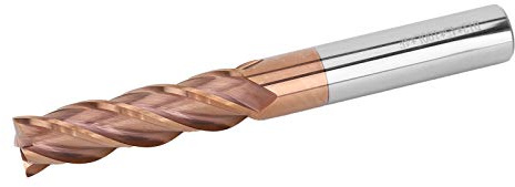 Skaftfräs, skaftfräs, volframstål, 4-faldiga fräsar, aluminium, skärning, CNC-verktyg, D12 x 45 x 100 L x 4F, spatborr, spatborr