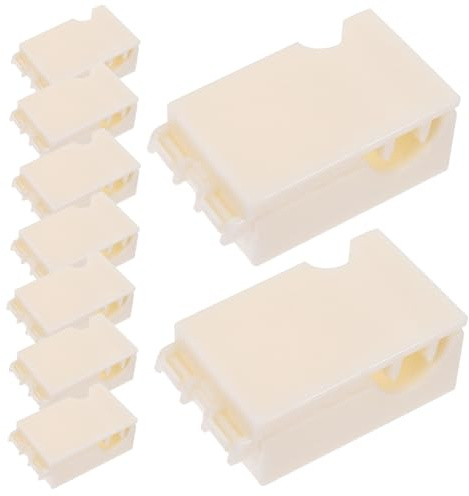 Alipis 1 Jeu Artefact D'épluchage De Crevettes Éplucheur De Queue De Crevette Outil Pour Couper La Queue De Crevette Outil D'éveinage De Crevettes Beige Plastique 10 Pièces