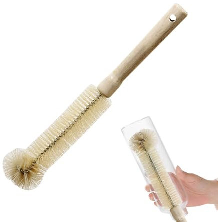 2 Pièces Brosse De Nettoyage pour Bouteille Goupillon Bouteille Brosse Bouteille Longue Brosse De Nettoyage À 360 Degrés pour Bouteille d'eau Froide Presse-Agrumes Tasse Verre