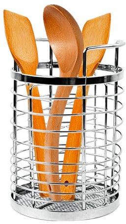 xiruiubao Porte Ustensiles Cuisine,Support Ustensiles Cuisine,Ustensiles de Cuisine Inox,Pot Ustensile CompartimentéE et Rotative,Accessoire Cuisine pour Cuisine,Salle De Bain et Les Bureaux