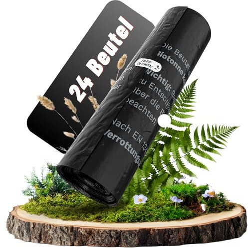 FAIRMO Bio kompostierbare Toilettenbeutel – 24 Stück (2x12) – 30L (60x60 cm) - Campingtoilette, mobile Toilette, Notfall-Toilette & Camping – WC-Beutel, geruchsdichte & umweltfreundliche Biomüllbeutel