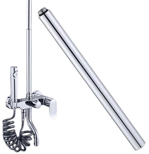 Extensión de ducha, conector de extensión, tubo de alargamiento y elevación, accesorios de ducha universales, fácil instalación, soporte resistente al óxido para duchas de baño, conector duradero para