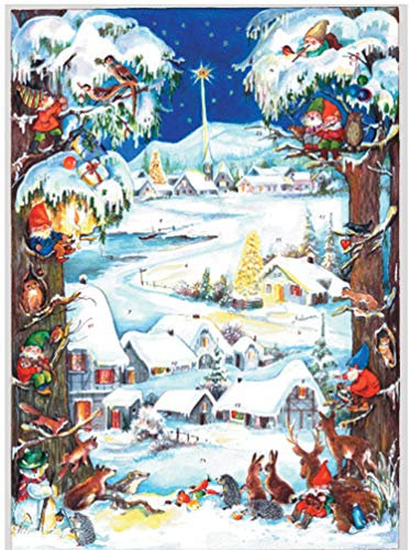 Adventskalender Zwergenweihnacht: Papier-Adventskalender