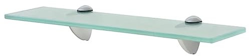 vidaXL Wand Regal Glasregal Glasboden Glasablage Badregal Glas 40x20 cm 8 mm