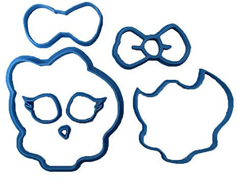 Cuticuter Monster High Taglierina per Fondente, Blu, 8 x 7 x 1,5 cm