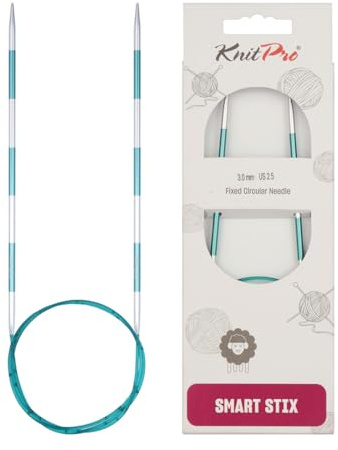 KnitPro 42085 SmartStix Aiguille à tricoter circulaire, métal, Multicolourede, 80 cm, 3 mm