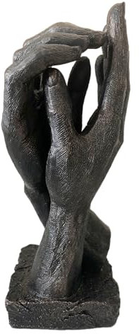 Large Bronze Hands Sculpture Wedding Present Marriage Proposal Life-Size 26cm /10 inch 830 gms