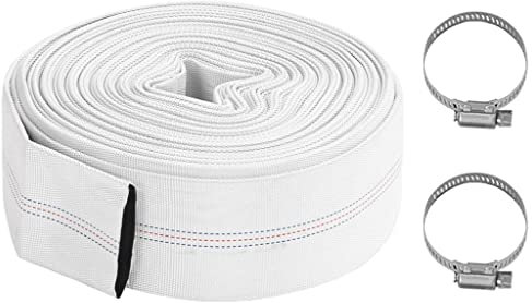 vidaXL Feuerlöschschlauch Bewässerungsschlauch Wasserschlauch Industrieschlauch Abwasserschlauch Gartenschlauch mit Schlauchschelle 30 m 3 PVC