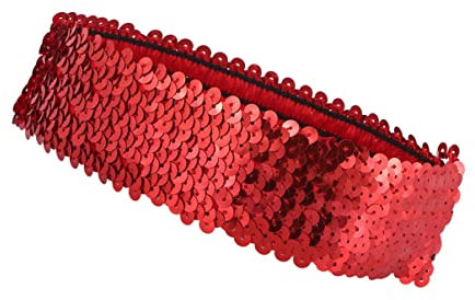 SOLUSTRE Haarband Elastische Pailletten Stirnband Glitzer Sport 20er Jahre Haarschmuck Kopfschmuck Kopfbedeckung Schweißband für Damen Mädchen Kosmetik Make Up Yoga Fitness kopfband damen