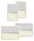 Verdunklungsrollo Insektenschutz 35-110x65cm Kassettenrollo Wohnmobil Rollo Verdunklung rahmenlose Fenster Wohnwagen - Ivory/Grau (Ivory, 90x65cm)