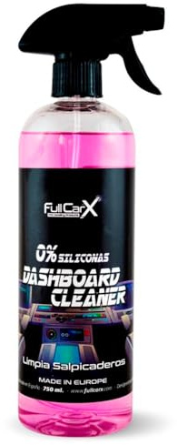FULLCARX Dashboard Cleaner 0% Siliconas 750ml Limpia Salpicaderos Coche Sin Silicona, Repele Polvo Protección Duradera, Acabado Natural Aroma Agradable Producto Limpieza Interior Detailing Profesional