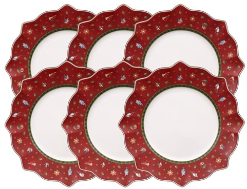 Villeroy & Boch Toy's Delight Speiseteller rot 29 cm Set6