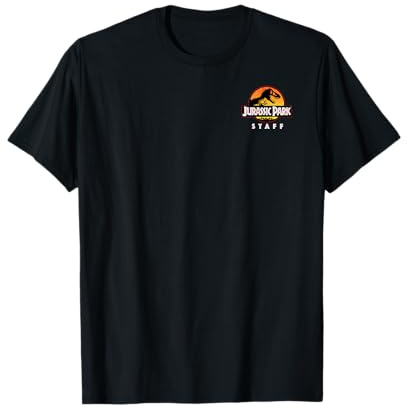 Jurassic Park Ranger Staff Uniforme Avant et arrière T-Shirt